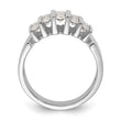14k White Gold 1 carat Lab Grown Diamond VS/SI+ G+ Complete Fashion Band, Size 7 - Birthstone Company