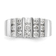 14k White Gold 1 carat Lab Grown Diamond VS/SI+ G+ Complete Fashion Band, Size 7 - Birthstone Company