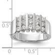 14k White Gold 1 carat Lab Grown Diamond VS/SI+ G+ Complete Fashion Band, Size 7 - Birthstone Company