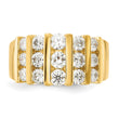 14k 1 1/2 carat Lab Grown Diamond VS/SI+ G+ Complete Fashion Band, Size 7 - Birthstone Company
