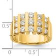 14k 1 1/2 carat Lab Grown Diamond VS/SI+ G+ Complete Fashion Band, Size 7 - Birthstone Company