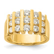 14k 1 1/2 carat Lab Grown Diamond VS/SI+ G+ Complete Fashion Band, Size 7 - Birthstone Company