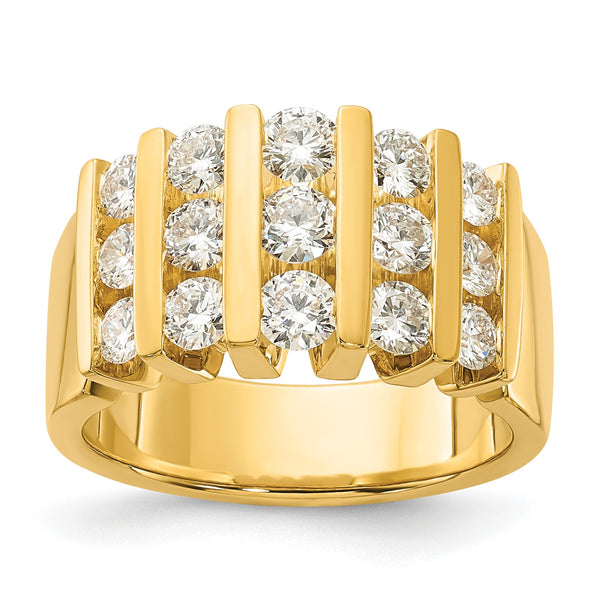 14k 1 1/2 carat Lab Grown Diamond VS/SI+ G+ Complete Fashion Band, Size 7 - Birthstone Company