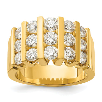14k 2 carat Lab Grown Diamond VS/SI+ G+ Complete Fashion Band