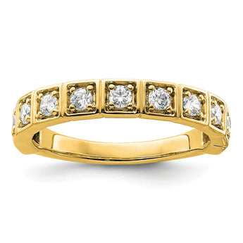 14k 1/2 carat Lab Grown Diamond VS/SI+ G+ Complete Fashion Band