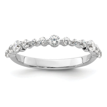 14k White Gold 1/2 carat Lab Grown Diamond VS/SI+ G+ Complete Fashion Band