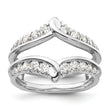 14k White Gold 3/4 carat Lab Grown Diamond VS/SI+ G+ Complete Ring Guard