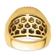 10k Two-Tone 2 carat Lab Grown Diamond VS/SI+ G+ Complete Men's Cluster Ring, Size 10 - Birthstone Company