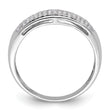 14k White Gold 1/4 carat Lab Grown Diamond VS/SI+ G+ Complete Ladies Band, Size 7 - Birthstone Company