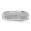 14k White Gold 1/4 carat Lab Grown Diamond VS/SI+ G+ Complete Ladies Band, Size 7 - Birthstone Company