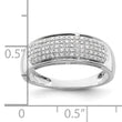 14k White Gold 1/4 carat Lab Grown Diamond VS/SI+ G+ Complete Ladies Band, Size 7 - Birthstone Company