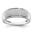 14k White Gold 1/4 carat Lab Grown Diamond VS/SI+ G+ Complete Ladies Band, Size 7 - Birthstone Company