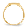 14k 15.0x11.0mm Open Back AA Diamond Men's Signet Ring - Birthstone Company