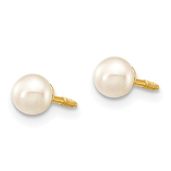 14K Madi K 4-5mm White Freshwater Cultured Pearl Bracelet & Earring Set - Birthstone Company