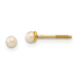 14K Gold Freshwater Pearl Earrings with Polished Finish for Women
