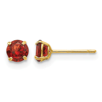 14K Gold Garnet Birthstone Stud Earrings for Women by - Birthstone Company