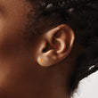 14K Gold Citrine Stud Earrings with Polished Finish for Women - Birthstone Company