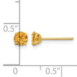 14K Gold Citrine Stud Earrings with Polished Finish for Women - Birthstone Company