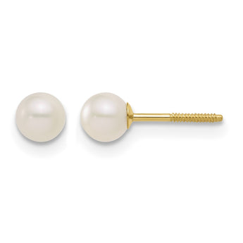 14k Madi K White FWC Pearl 15 Necklace, Earrings & 5.5 Bracelet 3pc Set - Birthstone Company