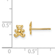 14k Madi K Teddy Bear Post Earrings