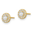 14k Madi K CZ CirclePost Earrings - Birthstone Company