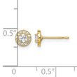 14k Madi K CZ CirclePost Earrings - Birthstone Company