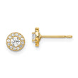 14k Madi K CZ CirclePost Earrings