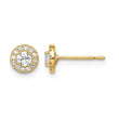 14k Madi K CZ CirclePost Earrings - Birthstone Company