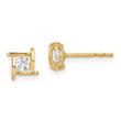 14k Madi K CZ Square Post Earrings