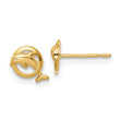 14k Madi K Dolphin Post Earrings