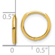 14k Madi K Polished 1.45mm Hinged Huggie Hoop Earrings