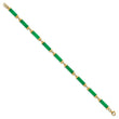 Jade Bars Bracelet in 14K Yellow Gold, 5mm with Extender, 7.5 Inch