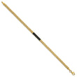 Onyx Bar Oyster Style Link Bracelet in 14K Yellow Gold, 7.2 Inch