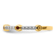 14k Stackable Expressions Garnet and Diamond Ring - Birthstone Company