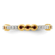 14k Stackable Expressions Garnet and Diamond Ring - Birthstone Company