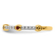 14k Stackable Expressions Created Ruby and Diamond Ring - Birthstone Company