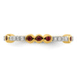 14k Stackable Expressions Created Ruby and Diamond Ring - Birthstone Company