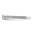 14k White Gold Stackable Expressions Garnet and Diamond Ring - Birthstone Company