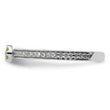 14k White Gold Stackable Expressions Peridot and Diamond Ring - Birthstone Company