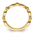 14k Stackable Expressions Created Sapphire and Diamond Ring - Birthstone Company