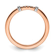 14k Two-Tone Stackable Expressions Diamond Ring - Birthstone Company