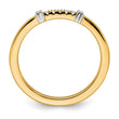 14k Two-Tone Stackable Expressions Diamond Ring - Birthstone Company