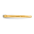 14k Two-Tone Stackable Expressions Diamond Ring - Birthstone Company