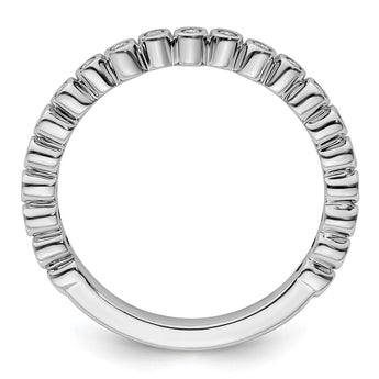 14k White Gold Stackable Expressions Diamond Ring - Birthstone Company