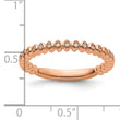 14k Rose Gold Stackable Expressions Diamond Ring - Birthstone Company