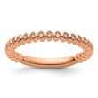 14k Rose Gold Stackable Expressions Diamond Ring - Birthstone Company