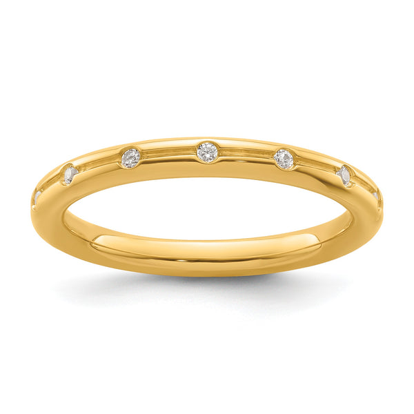 14k Stackable Expressions Diamond Ring - Birthstone Company