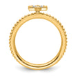 14k Stackable Expressions Diamond Star Ring - Birthstone Company
