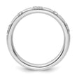 14k White Gold Stackable Expressions White Topaz and Diamond Ring - Birthstone Company