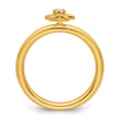 14k Stackable Expressions Diamond Starfish Ring - Birthstone Company